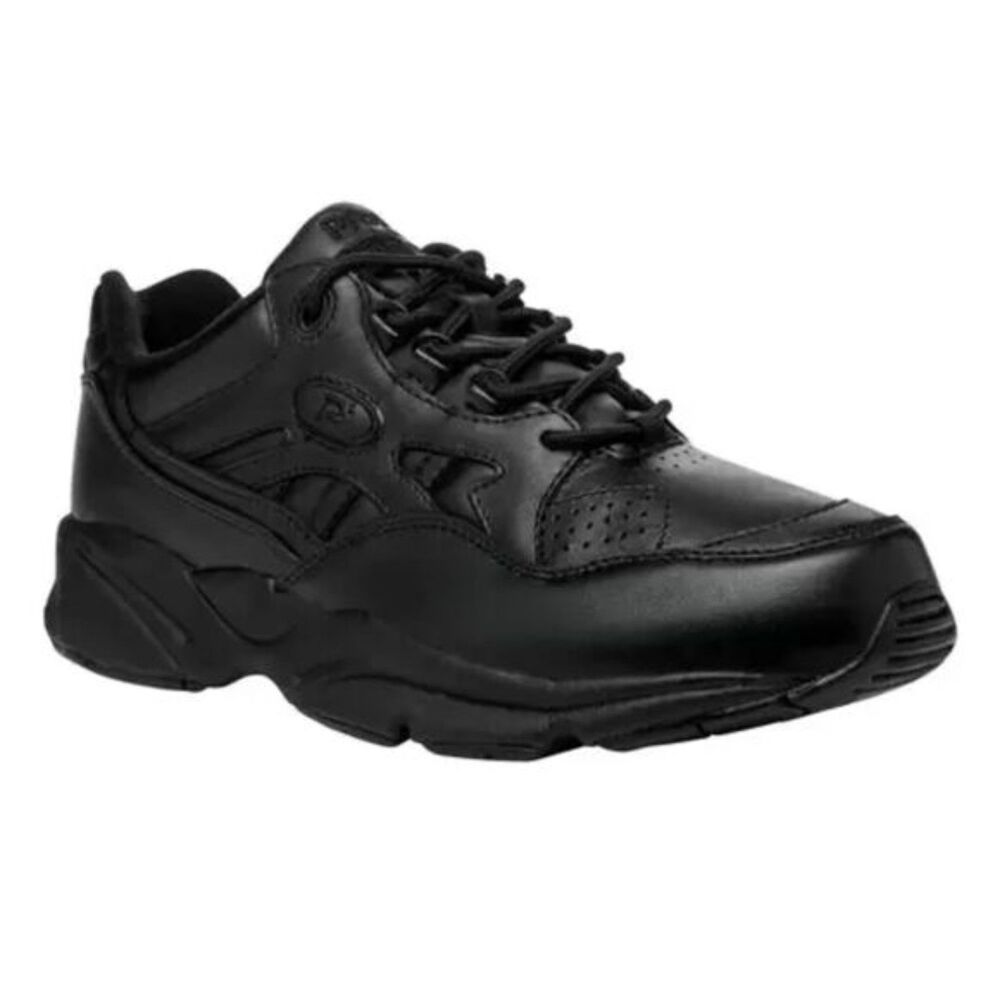 Propet Preferred Stability Walker Black Non Slip Resistant Shoes Sz 15 5E M3704